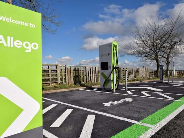 Allego Charging Station in Leicester United Kingdom of Great Britain and Northern Ireland