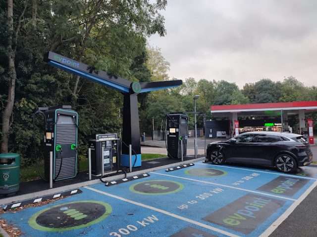 EVPoint Charging Station in Coventry United Kingdom of Great Britain and Northern Ireland