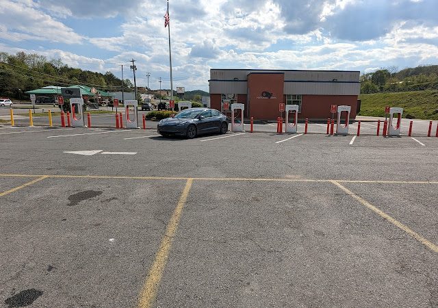 Tesla Supercharger in Sutton West Virginia