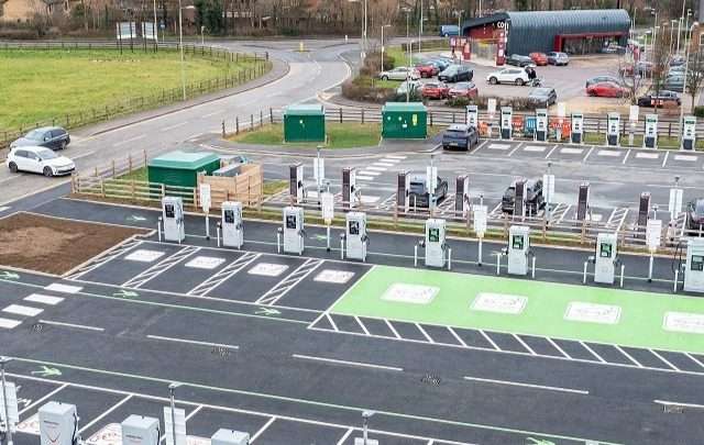 InstaVolt Charging Station in Banbury United Kingdom of Great Britain and Northern Ireland