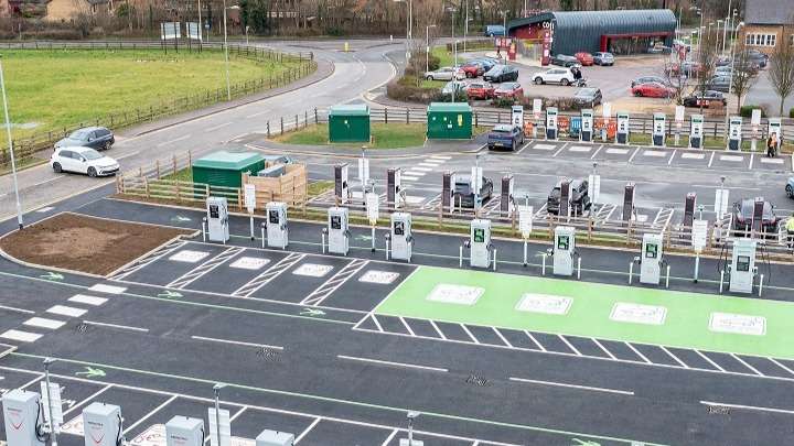 InstaVolt Charging Station EV Charging Station at M40