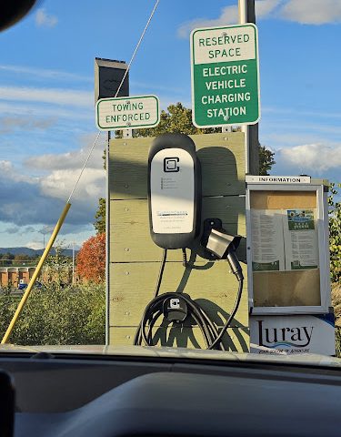 Electric Vehicle Charging Station in Luray Virginia