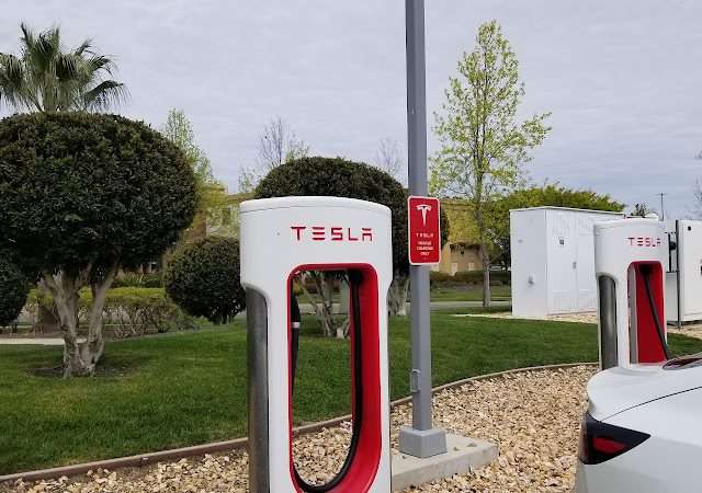 Tesla Supercharger in Sacramento California