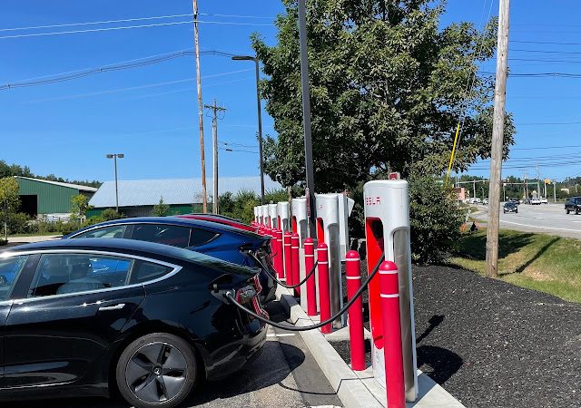 Tesla Supercharger in Rochester New Hampshire