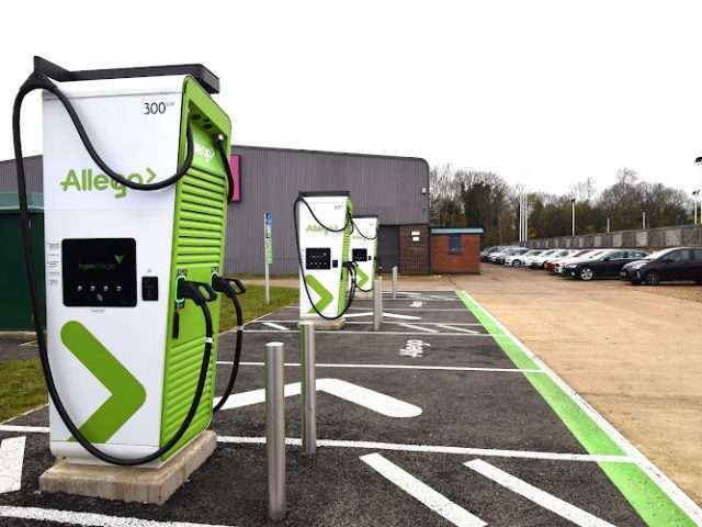 Allego Charging Station in Peterborough United Kingdom of Great Britain and Northern Ireland