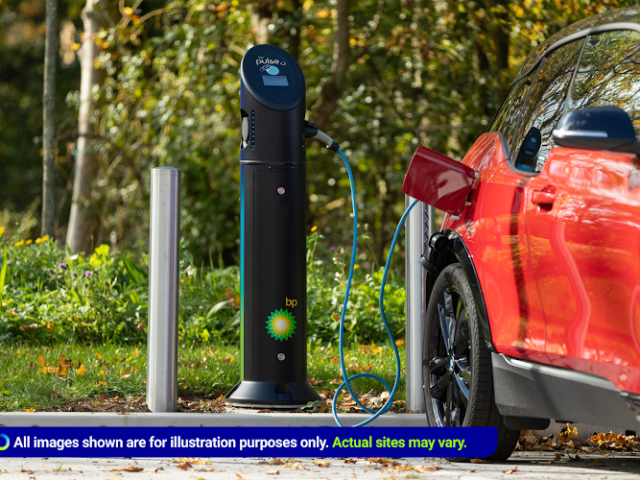 bp pulse Charging Station in Halesworth United Kingdom of Great Britain and Northern Ireland