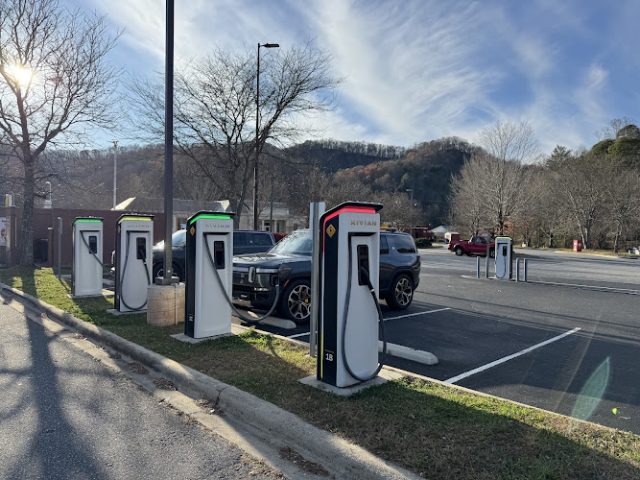 Rivian Charging Station in Whittier North Carolina