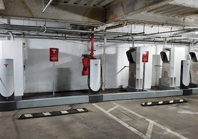 Tesla Supercharger in Brooklyn New York