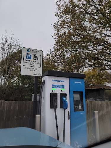 SWARCO Charging Station EV Charging Station at Route 1066 Cafe