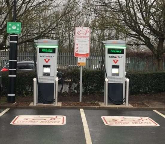 InstaVolt Charging Station in Sutton-in-Ashfield United Kingdom of Great Britain and Northern Ireland