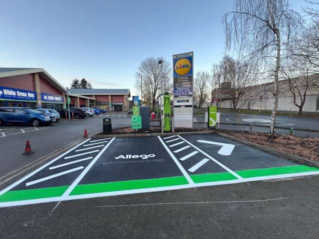 Allego Charging Station in Northampton United Kingdom of Great Britain and Northern Ireland