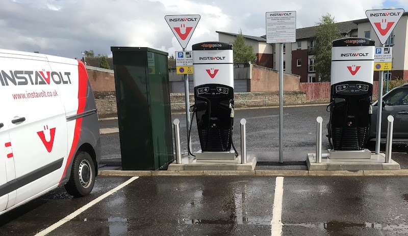 InstaVolt Charging Station EV Charging Station at Filling Station