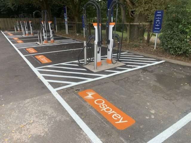 Osprey Charging Station in Wolverhampton United Kingdom of Great Britain and Northern Ireland
