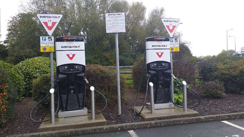 InstaVolt Charging Station EV Charging Station at OK Diners