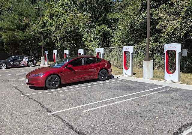 Tesla Supercharger in Manorville New York