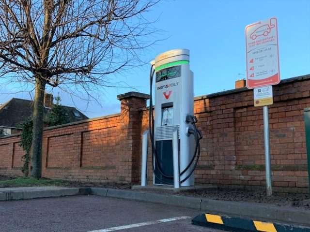 InstaVolt Charging Station in Loughborough United Kingdom of Great Britain and Northern Ireland