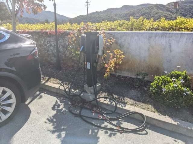 Tesla Destination Charger in Carmel-By-The-Sea California