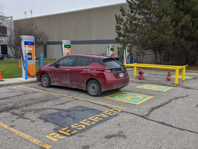 ChargePoint Charging Station in Markham Ontario Canada