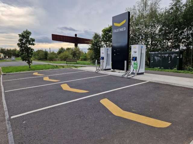 Fastned Charging Station in Gateshead United Kingdom of Great Britain and Northern Ireland