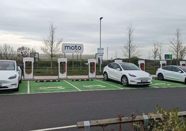 Tesla Supercharger in Rugby United Kingdom of Great Britain and Northern Ireland