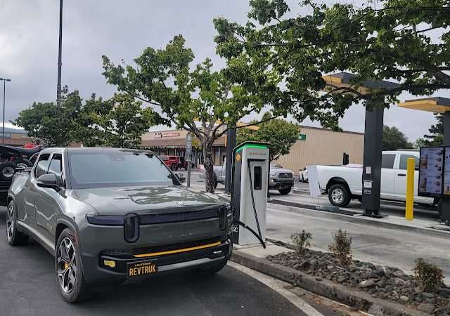 Rivian Charging Station in Fortuna California