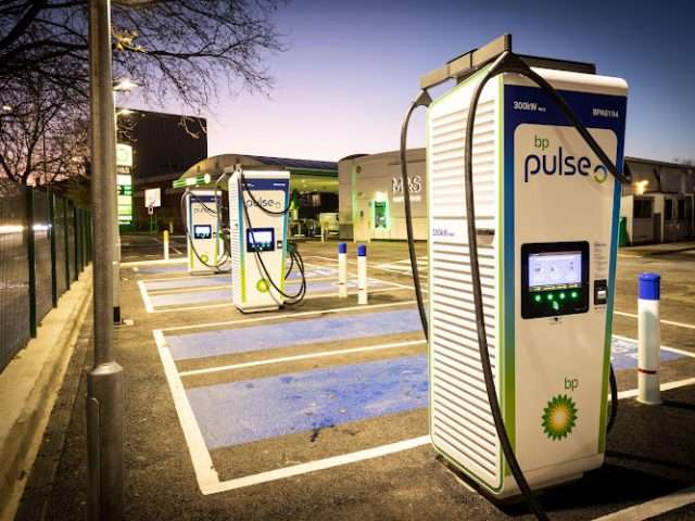 bp pulse Charging Station in London United Kingdom of Great Britain and Northern Ireland