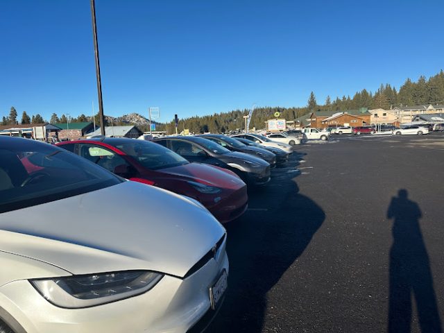 Tesla Supercharger in South Lake Tahoe California