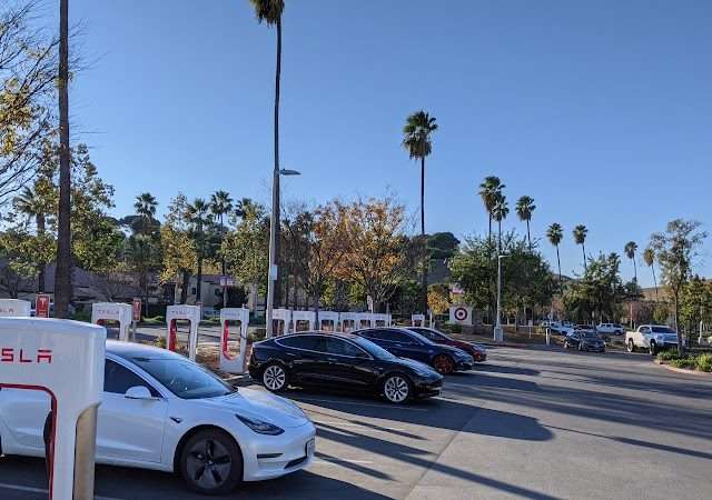 Tesla Supercharger in Simi Valley California