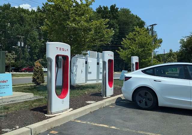Tesla Supercharger in Cherry Hill Township New Jersey