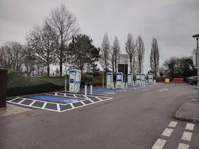 bp pulse Charging Station in Cardiff United Kingdom of Great Britain and Northern Ireland