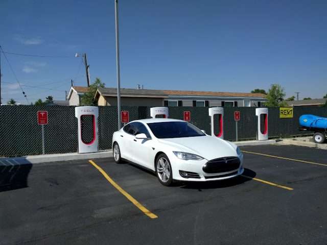 Tesla Supercharger in Big Timber Montana
