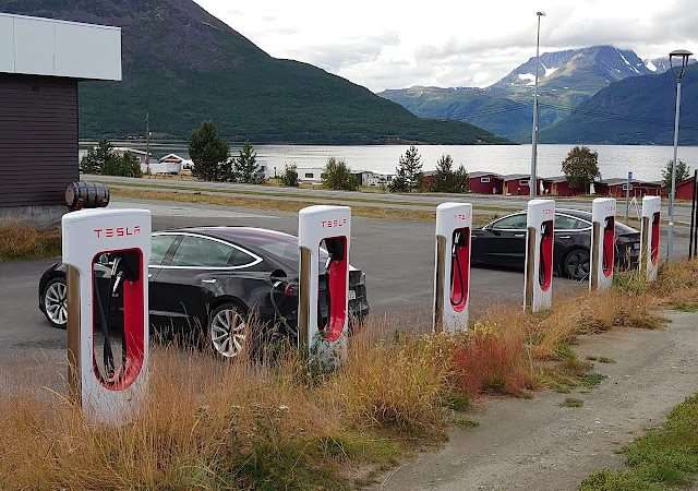 Tesla Supercharger in Skibotn Norway 9143