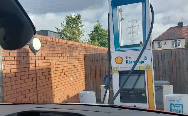 Shell Recharge Charging Station in Enfield United Kingdom of Great Britain and Northern Ireland