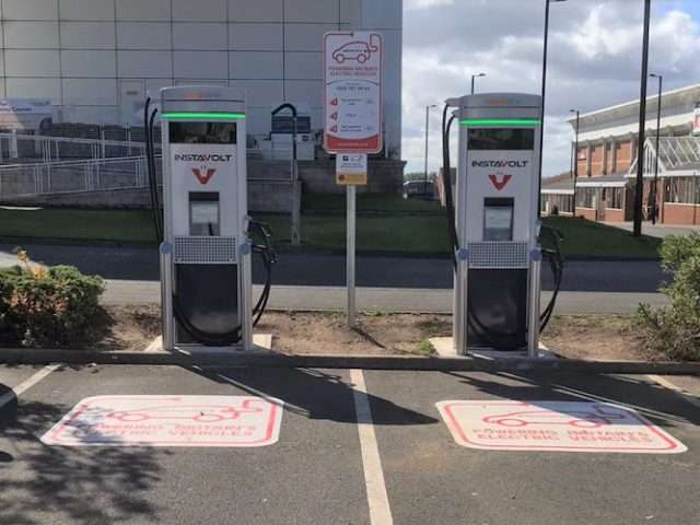 InstaVolt Charging Station in Newcastle upon Tyne United Kingdom of Great Britain and Northern Ireland