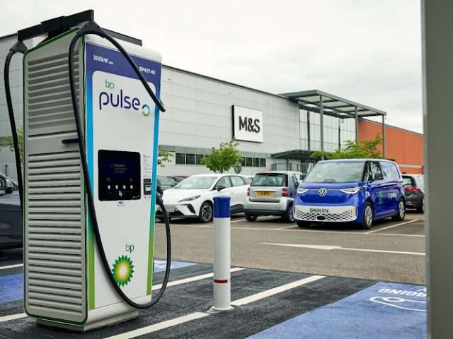 bp pulse Charging Station in Waltham Cross United Kingdom of Great Britain and Northern Ireland