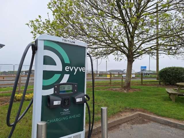 evyve Charging Station in Blackpool United Kingdom of Great Britain and Northern Ireland