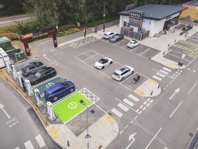 GRIDSERVE Charging Station in Cambridgeshire United Kingdom of Great Britain and Northern Ireland