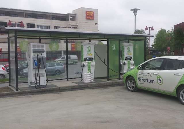 Fortum Charging Station in Trondheim Norway 7049