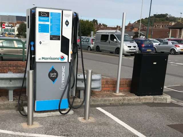 GeniePoint Charging Station in Warminster United Kingdom of Great Britain and Northern Ireland