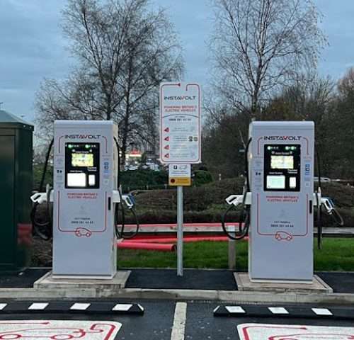 InstaVolt Charging Station in Glasgow United Kingdom of Great Britain and Northern Ireland
