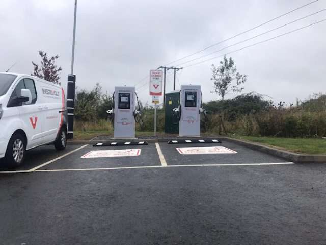 InstaVolt Charging Station in Evesham United Kingdom of Great Britain and Northern Ireland
