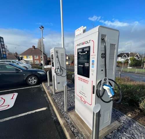 InstaVolt Charging Station in Rugeley United Kingdom of Great Britain and Northern Ireland