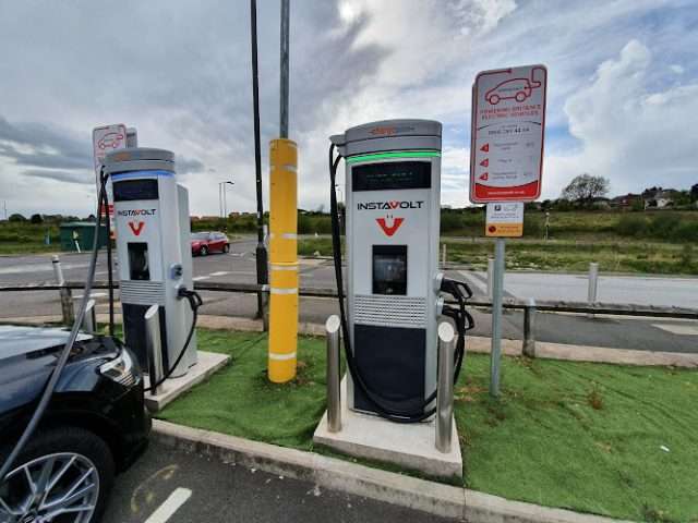 InstaVolt Charging Station in Chesterfield United Kingdom of Great Britain and Northern Ireland
