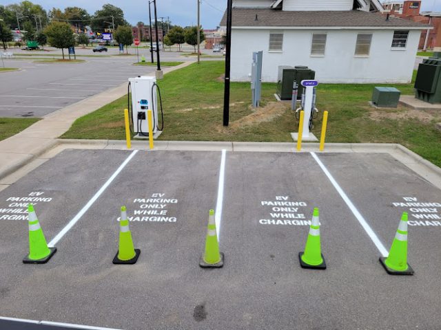 Electric Vehicle Charging Station in Rocky Mount North Carolina
