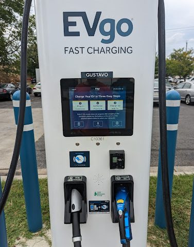 EVgo Charging Station in Beltsville Maryland