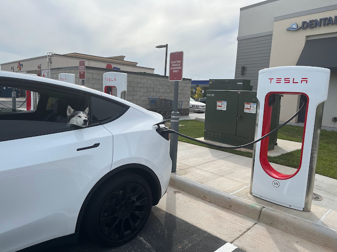 Tesla Supercharger EV Charging Station at Compass Creek
