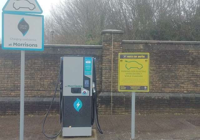 GeniePoint Charging Station in Caerphilly United Kingdom of Great Britain and Northern Ireland