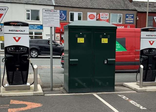 InstaVolt Charging Station in Leigh United Kingdom of Great Britain and Northern Ireland