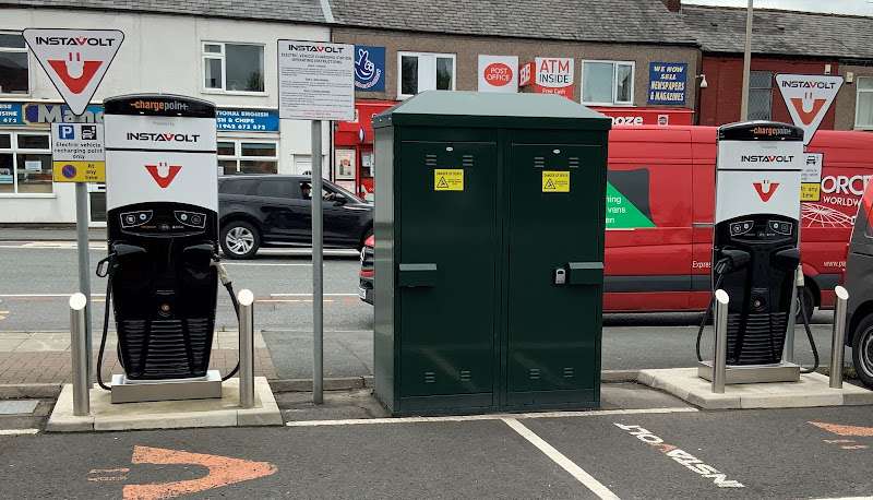 InstaVolt Charging Station EV Charging Station at Road Service Station
