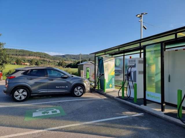 Fortum Charging Station in Jevnaker Norway 3520